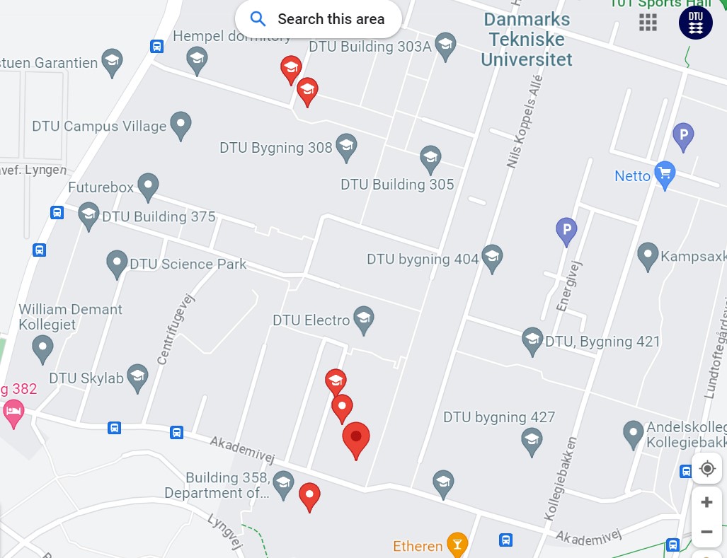 Google maps DTU Nanolab